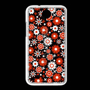 Coque HTC Desire 300 Fond motif floral 750 