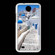 Coque HTC Desire 300 Village sur l'Île de Santorini en Grêce