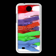 Coque HTC Desire 300 Fermetures éclaires coutures