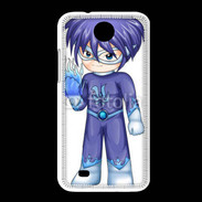 Coque HTC Desire 300 Chibi style illustration of a superhero