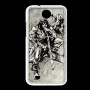 Coque HTC Desire 300 Guerrier en dessin 25