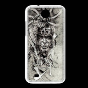 Coque HTC Desire 300 Visage de guerrier en dessin 52