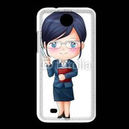 Coque HTC Desire 300 Cute cartoon illustration of a teacher