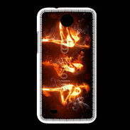Coque HTC Desire 300 Danseuse feu