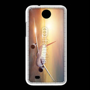 Coque HTC Desire 300 Avion de ligne au coucher de soleil