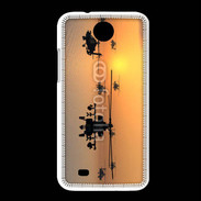 Coque HTC Desire 300 Hélicoptère Apache de nuit