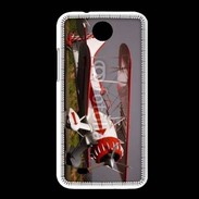 Coque HTC Desire 300 Biplan blanc et rouge