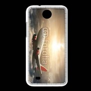 Coque HTC Desire 300 Avion de ligne au dessus des nuages 75