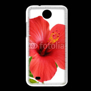 Coque HTC Desire 300 Hibiscus rouge