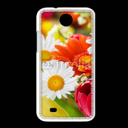 Coque HTC Desire 300 Fleurs des champs multicouleurs