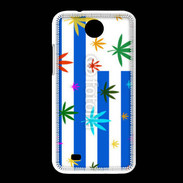 Coque HTC Desire 300 Drapeau Uruguay cannabis