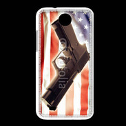 Coque HTC Desire 300 Pistolet USA