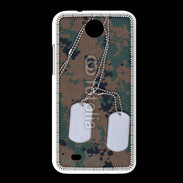 Coque HTC Desire 300 plaque d'identité soldat américain