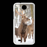 Coque HTC Desire 300 Cerf et biche en troupeau