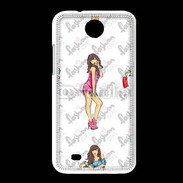 Coque HTC Desire 300 Illustration fashion girl 2