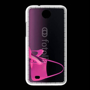 Coque HTC Desire 300 Escarpins et sac à main rose