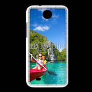 Coque HTC Desire 300 Kayak dans un lagon