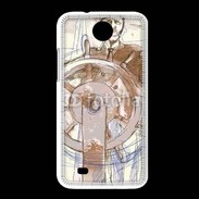 Coque HTC Desire 300 Illustration d'un capitaine de bateau