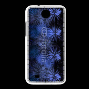 Coque HTC Desire 300 Feu d'artifice bleu