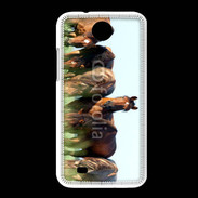 Coque HTC Desire 300 Groupe de chevaux
