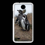 Coque HTC Desire 300 2 pingouins