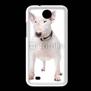 Coque HTC Desire 300 Bull Terrier blanc 600