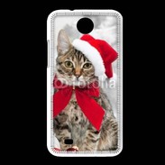 Coque HTC Desire 300 chat de noël 500