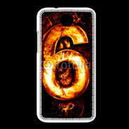 Coque HTC Desire 300 Six en feu