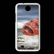 Coque HTC Desire 300 Enorme poisson chassant bateau de pêcheurs