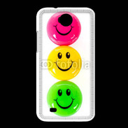 Coque HTC Desire 300 Smiley colorés 10