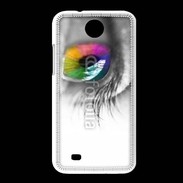 Coque HTC Desire 300 Oeil Multicouleurs 75