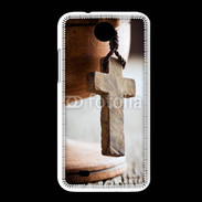 Coque HTC Desire 300 Croix en bois 5