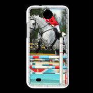 Coque HTC Desire 300 Jumping Equitation cheval gris