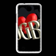 Coque HTC Desire 300 J'aime le rugby 2