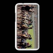 Coque HTC Desire 300 Arrivée de course de trot en sulky