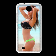 Coque HTC Desire 300 Belle femme à la plage 10