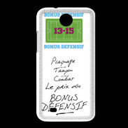 Coque HTC Desire 300 Plaquage Bonus offensif-défensif Blanc