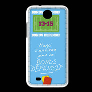 Coque HTC Desire 300 Merci l'arbitre Bonus offensif-défensif Bleu