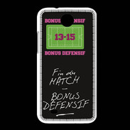 Coque HTC Desire 300 Fin de match Bonus offensif-défensif Noir