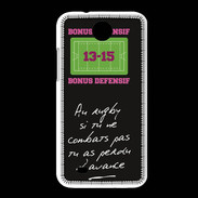 Coque HTC Desire 300 Le combat Bonus offensif-défensif Noir