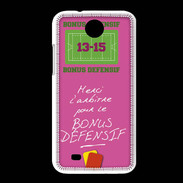 Coque HTC Desire 300 Merci l'arbitre Bonus offensif-défensif Rose