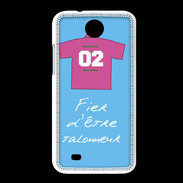 Coque HTC Desire 300 Talonneur Bonus offensif-défensif Bleu
