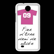 Coque HTC Desire 300 Demi de mêlée Bonus offensif-défensif Blanc