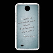 Coque HTC Desire 300 Public génie Turquoise Citation Oscar Wilde