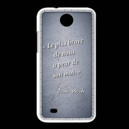 Coque HTC Desire 300 Brave Bleu Citation Oscar Wilde