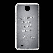 Coque HTC Desire 300 Brave Noir Citation Oscar Wilde
