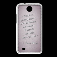 Coque HTC Desire 300 Cynique Rose Citation Oscar Wilde