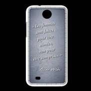 Coque HTC Desire 300 Femmes comprises Bleu Citation Oscar Wilde