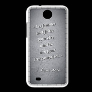 Coque HTC Desire 300 Femmes comprises Noir Citation Oscar Wilde