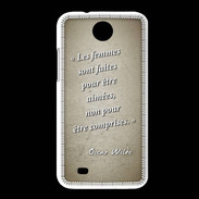 Coque HTC Desire 300 Femmes comprises Sepia Citation Oscar Wilde